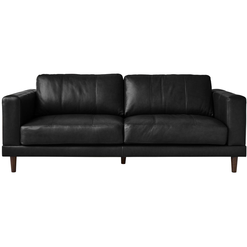 Elements International Hampton Stationary Leather Sofa UHT3780300 IMAGE 2