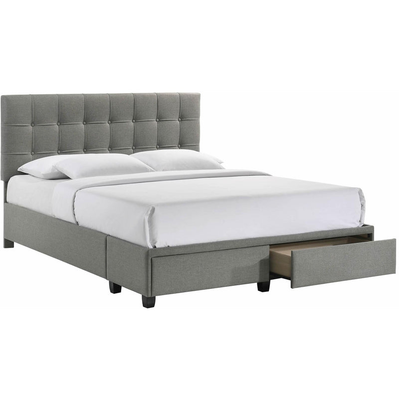 Elements International Hacienda Queen Upholstered Platform Bed with Storage UHC3262QBE IMAGE 2