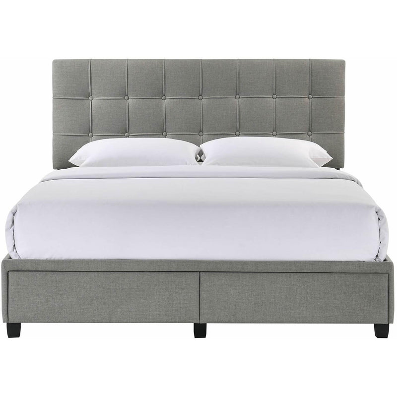 Elements International Hacienda Queen Upholstered Platform Bed with Storage UHC3262QBE IMAGE 3