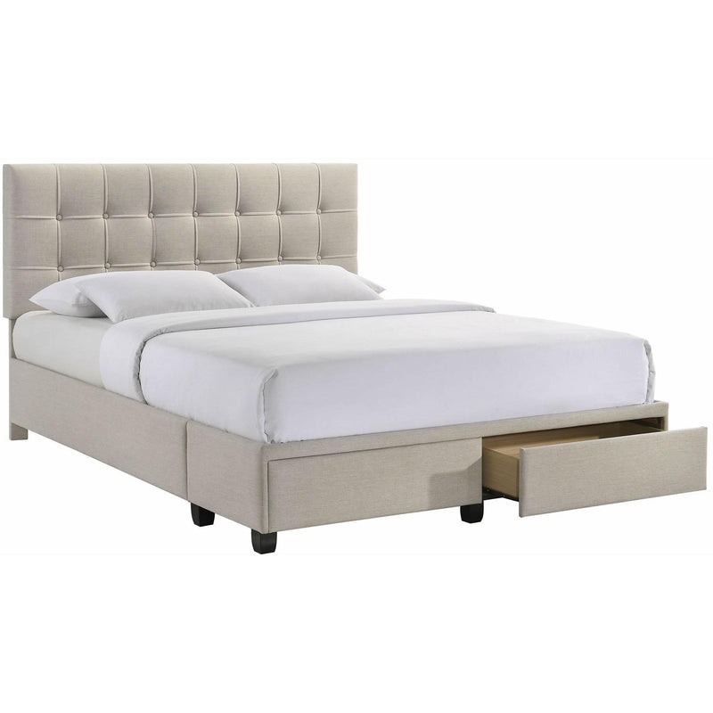 Elements International Hacienda Queen Upholstered Platform Bed with Storage UHC3265QBE IMAGE 2