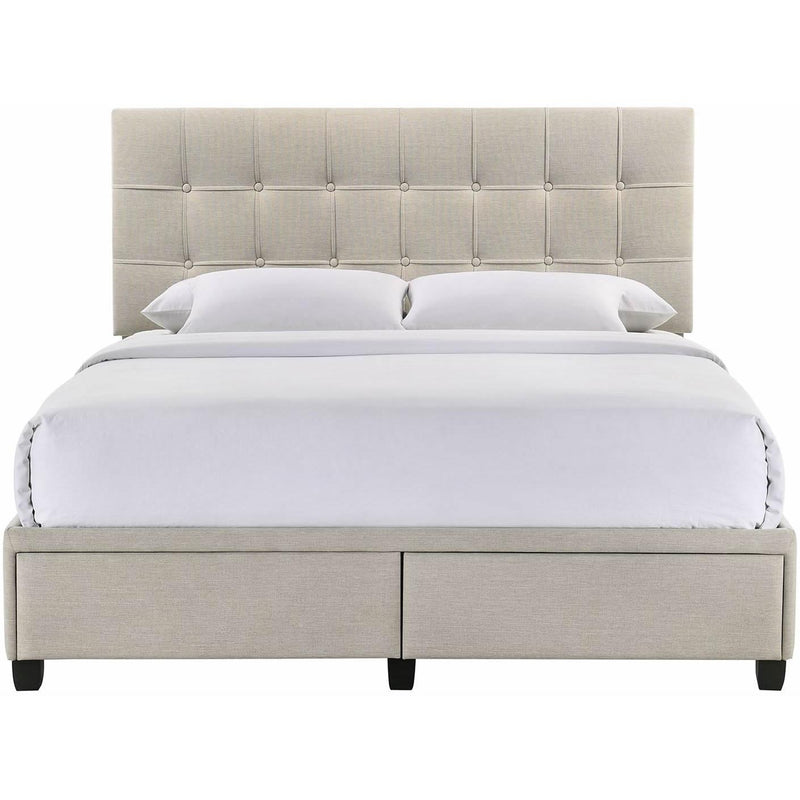 Elements International Hacienda Queen Upholstered Platform Bed with Storage UHC3265QBE IMAGE 3