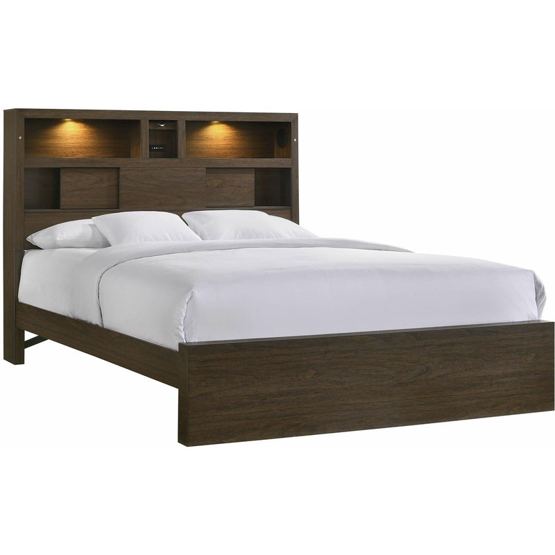 Elements International Hendricks King Bookcase Bed BY420KB IMAGE 1