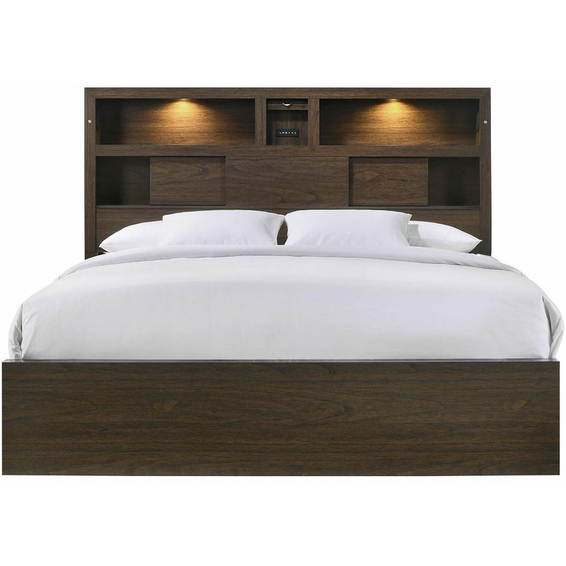 Elements International Hendricks King Bookcase Bed BY420KB IMAGE 2