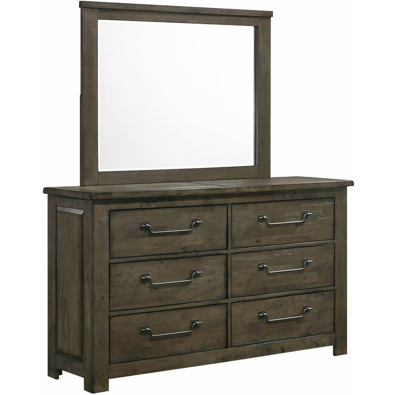 Elements International Maverick 6-Drawer Dresser with Mirror MV500DRMR IMAGE 1