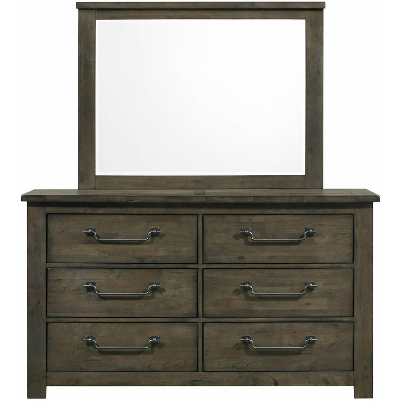 Elements International Maverick 6-Drawer Dresser with Mirror MV500DRMR IMAGE 2