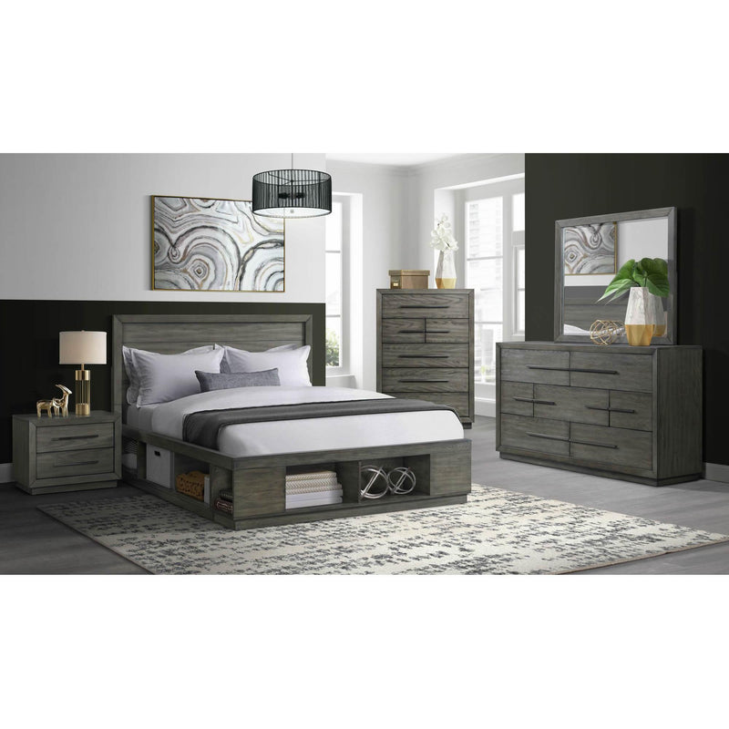 Elements International Elation Queen Platform Bed with Storage ET600QB IMAGE 8