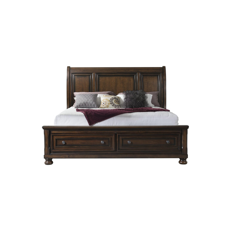 Elements International Kingston King Sleigh Bed with Storage KT600KSB IMAGE 1