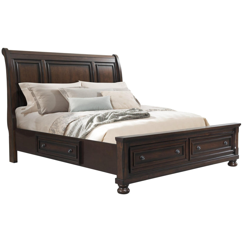 Elements International Kingston King Sleigh Bed with Storage KT650KSB IMAGE 1