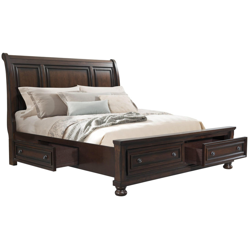 Elements International Kingston King Sleigh Bed with Storage KT650KSB IMAGE 2