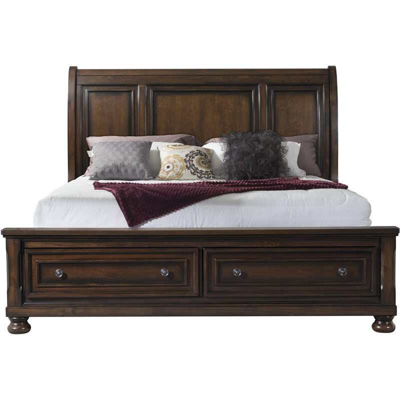 Elements International Kingston King Sleigh Bed with Storage KT650KSB IMAGE 3