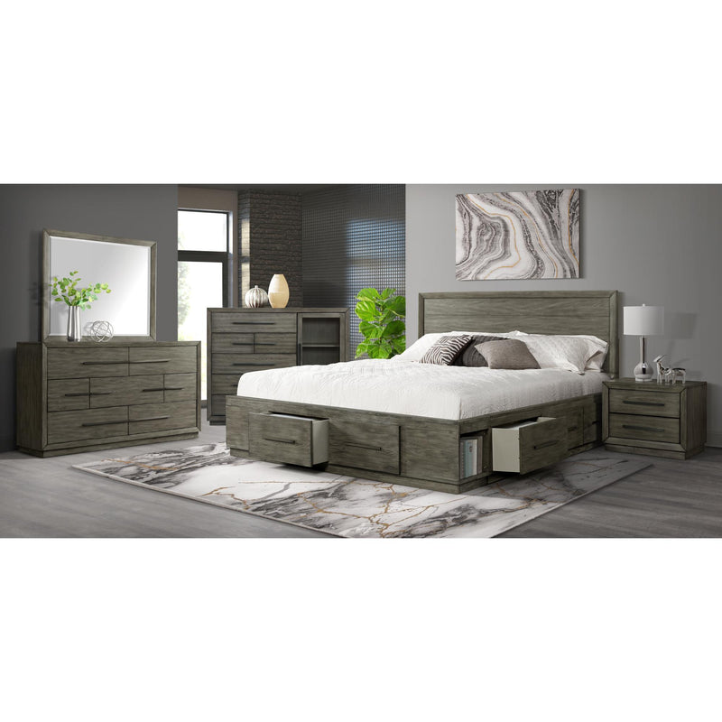 Elements International Elation Queen Platform Bed with Storage ET640QB IMAGE 2