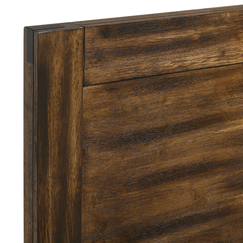 Elements International Warner Twin Platform Storage Bed in Chestnut IMAGE 3