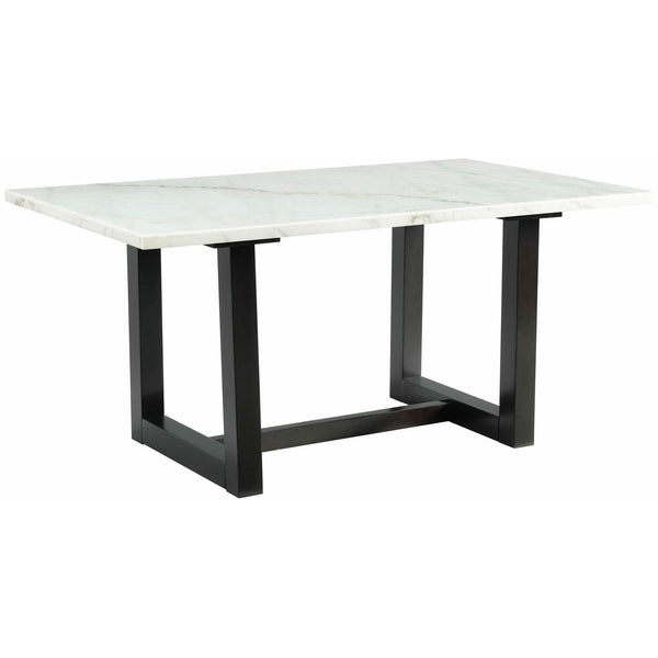 Elements International Felicia Dining Dining Table with Marble Top and Trestle Base D.5277.DT IMAGE 1