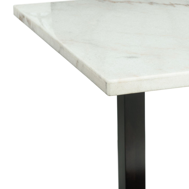 Elements International Felicia Dining Dining Table with Marble Top and Trestle Base D.5277.DT IMAGE 4