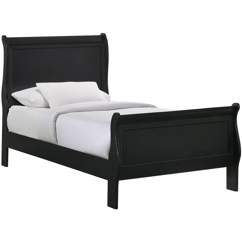 Elements International Louis Philippe Twin Panel Bed B.11458.TB IMAGE 1