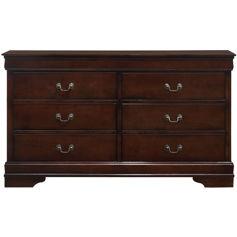 Elements International Louis Philippe 6-Drawer Dresser B.11455.DR IMAGE 1