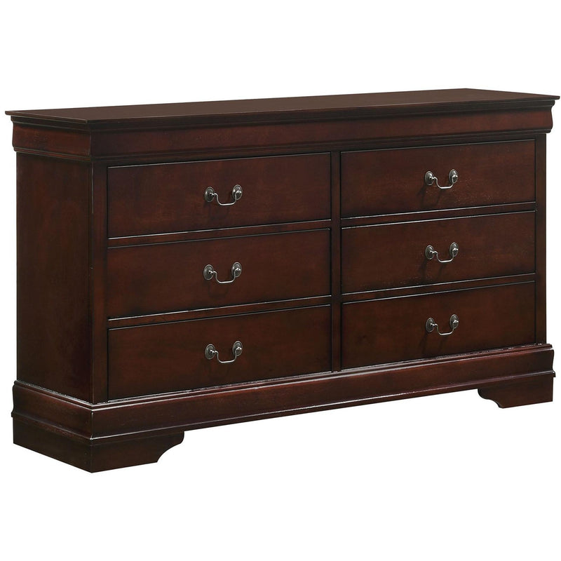 Elements International Louis Philippe 6-Drawer Dresser B.11455.DR IMAGE 2