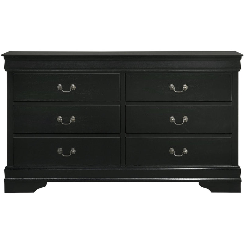 Elements International Louis Philippe 6-Drawer Dresser B.11458.DR IMAGE 2