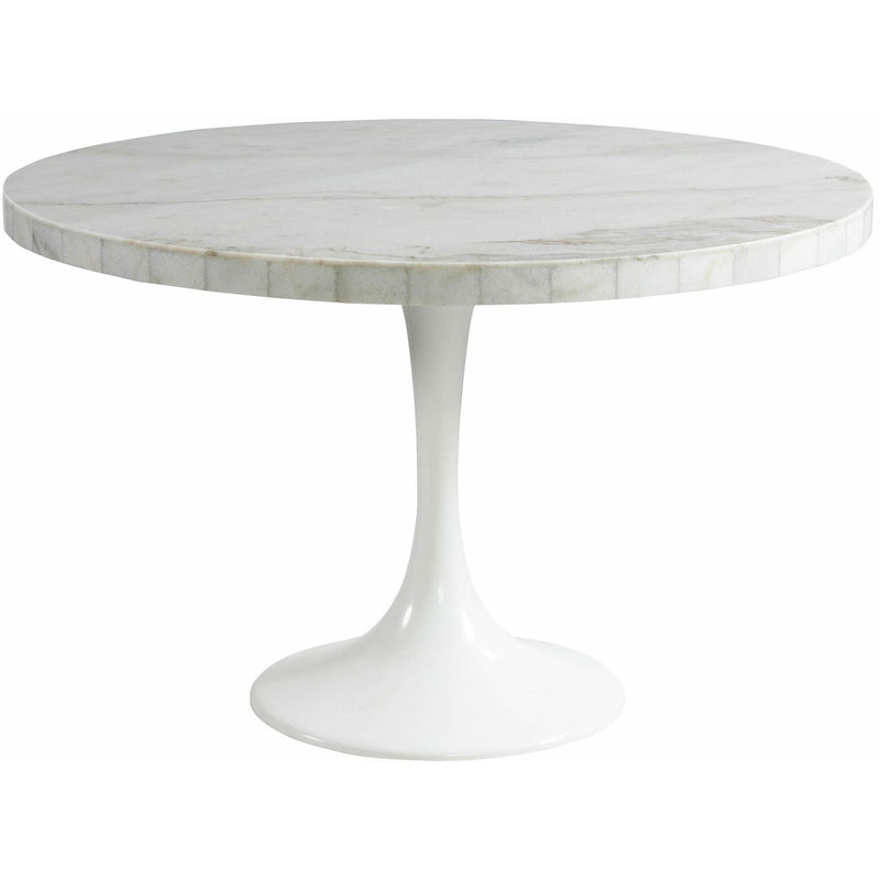 Elements International Round Celeste Dining Table with Marble Top and Pedestal Base CCS100DT IMAGE 1