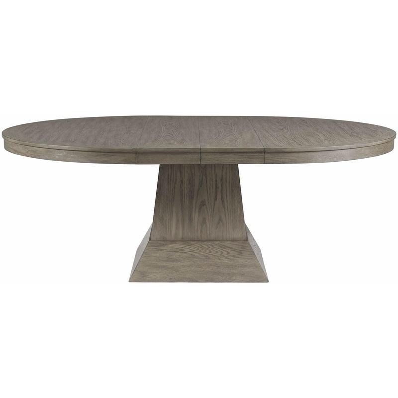 Elements International Oval Collins Dining Table with Pedestal Base D.2660.DTC IMAGE 2