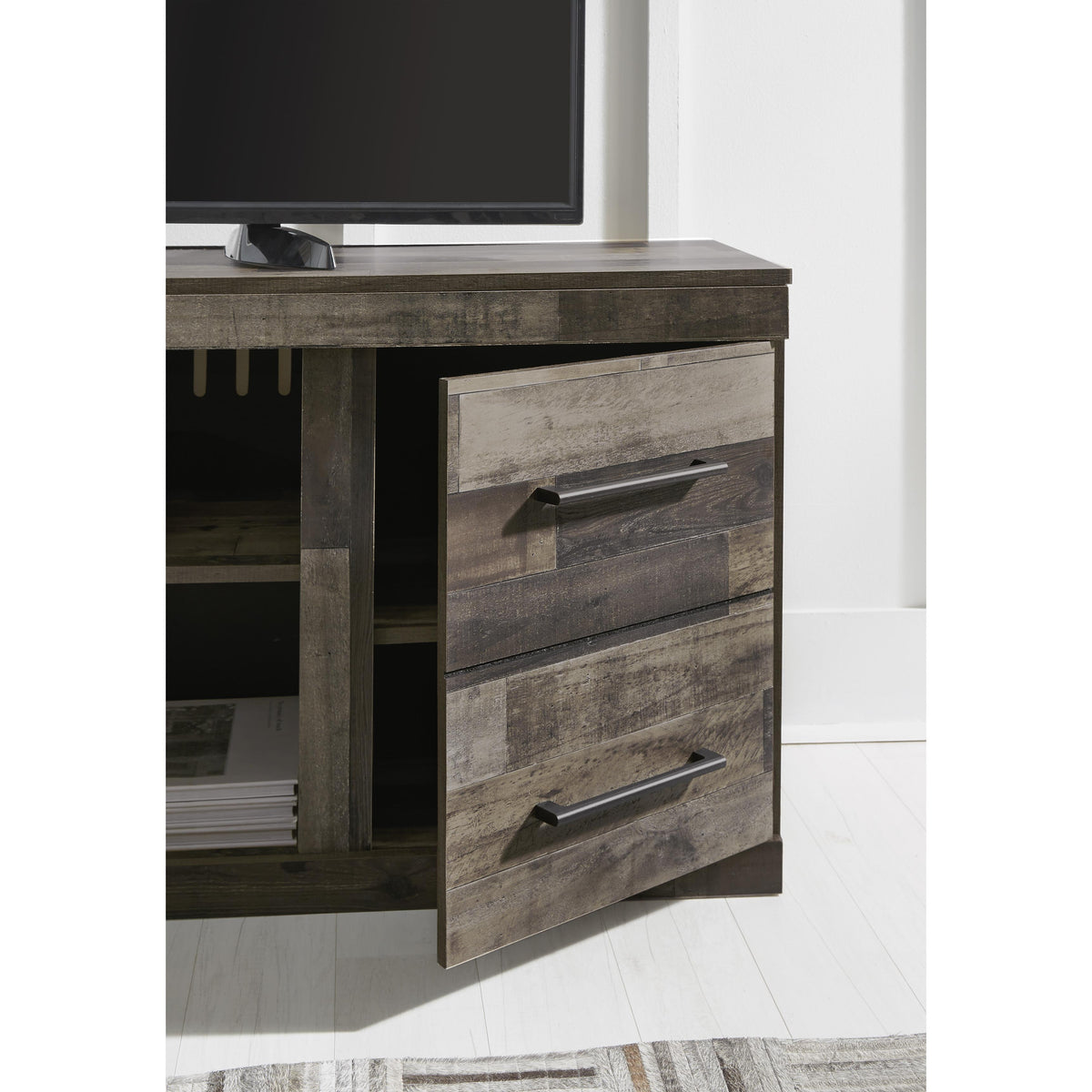 Signature Design by Ashley Derekson EW0200-268 Large TV Stand with Fir