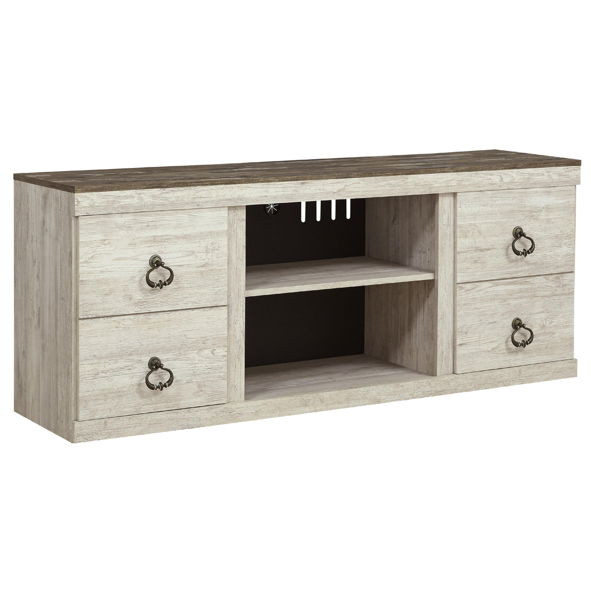 ENJOY WORKS （EW）  Signature Design by Ashley Willowton EW0267-268 Large TV Stand with Fi