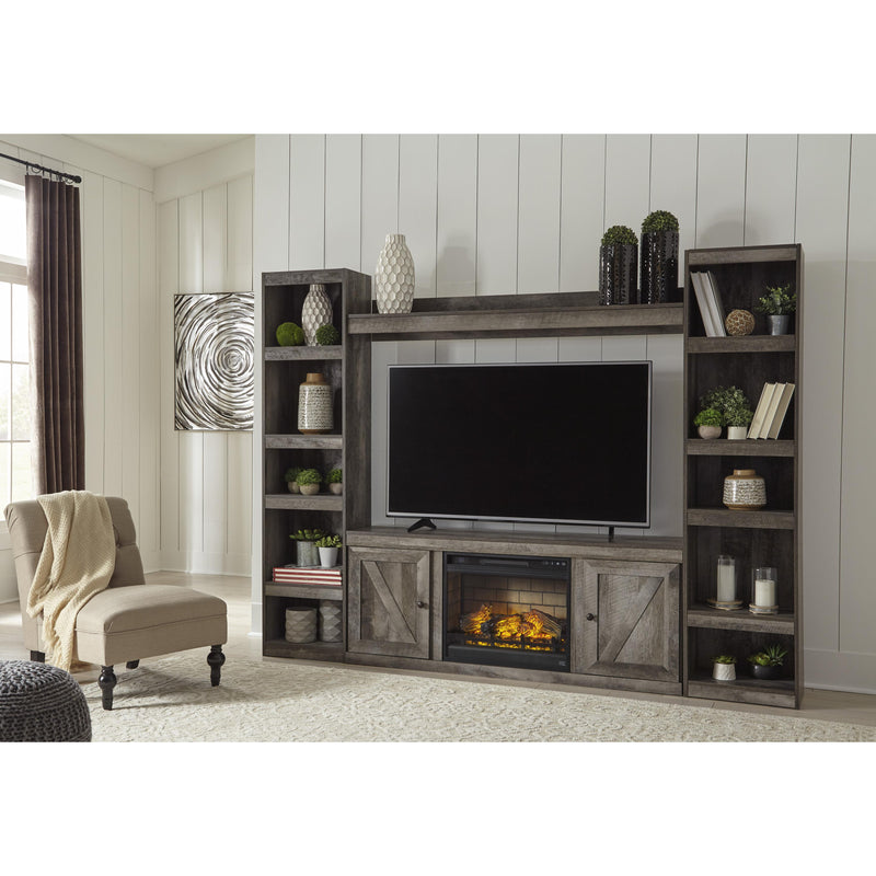 Signature Design by Ashley Wynnlow EW0440W8 4 pc Entertainment Center with Electric Fireplace IMAGE 2