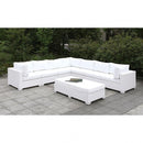  Furniture of America Outdoor Seating Sets CM-OS2128WH-SET9 IMAGE 1
