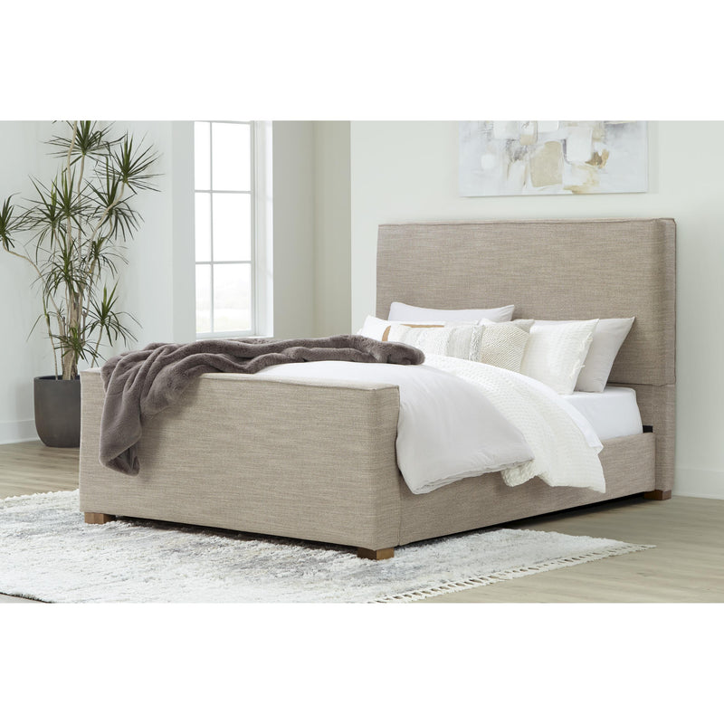 Signature Design by Ashley Dakmore Queen Upholstered Platform Bed B783-81/B783-97 IMAGE 6