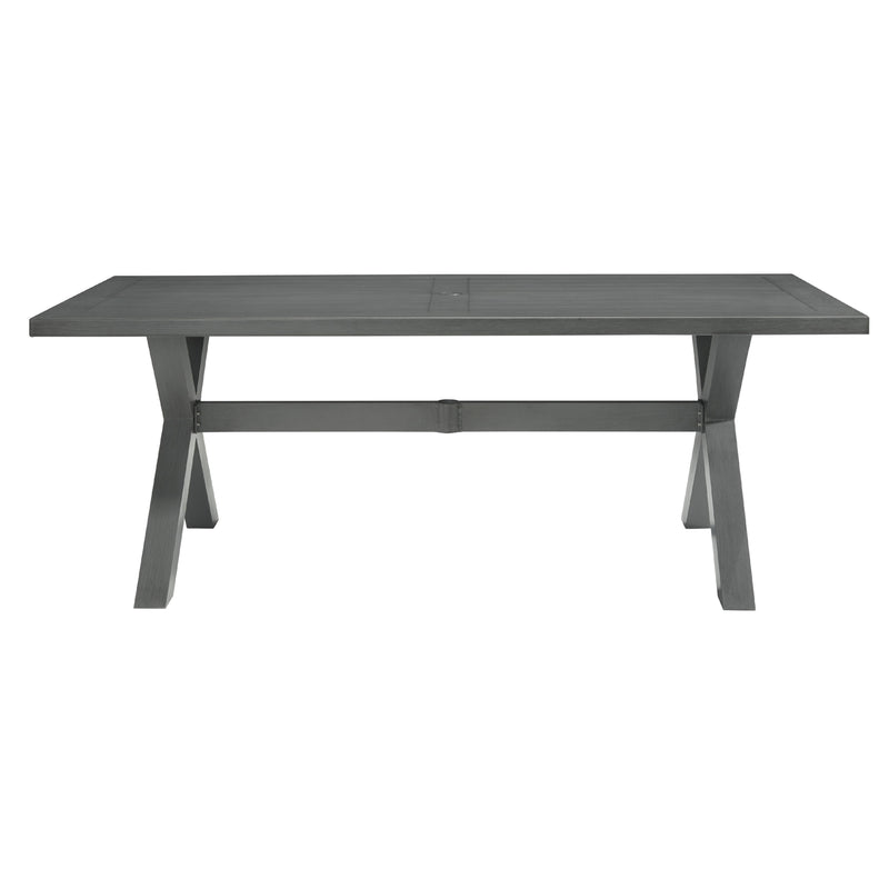 Signature Design by Ashley Elite Park P518-625 Rectangular Dining Table with Umbrella Option IMAGE 2