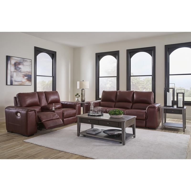 Signature Design by Ashley Alessandro Power Reclining Leather Match Loveseat with Console U2550118 IMAGE 13