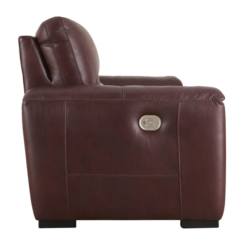 Signature Design by Ashley Alessandro Power Reclining Leather Match Loveseat with Console U2550118 IMAGE 4