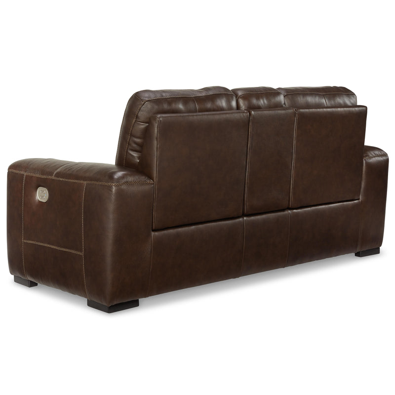 Signature Design by Ashley Alessandro Power Reclining Leather Match Loveseat with Console U2550218 IMAGE 5