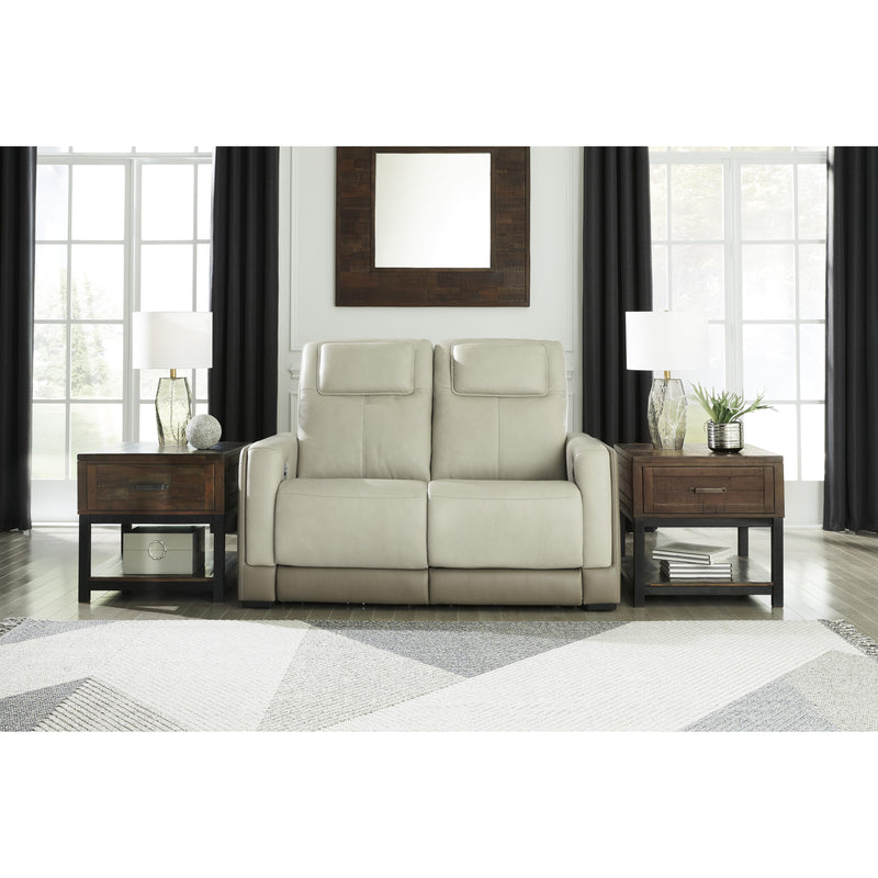 Signature Design by Ashley Battleville Power Reclining Leather Match Loveseat U3070514 IMAGE 6