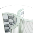 Acme Furniture Noralie Dining Table with Glass Top and Pedestal Base DN00718 IMAGE 4