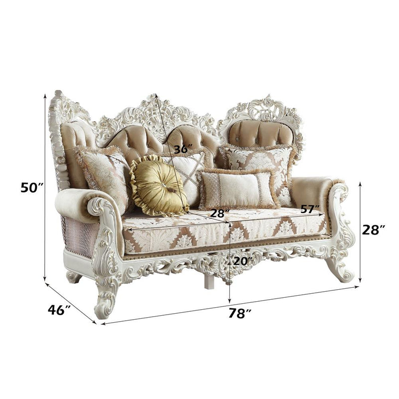 Acme Furniture Vanaheim LV00804 Loveseat with 5 Pillows IMAGE 7