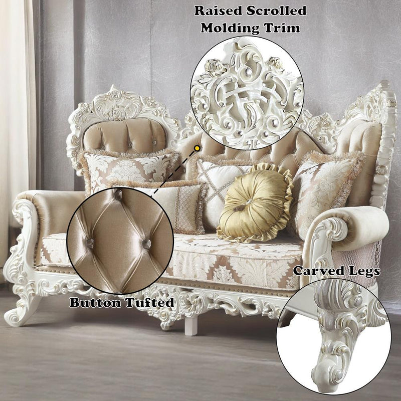 Acme Furniture Vanaheim LV00804 Loveseat with 5 Pillows IMAGE 8