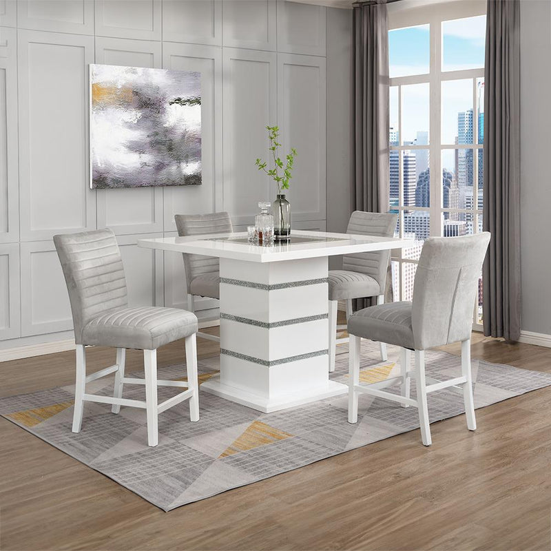 Acme Furniture Elizaveta DN00817 Counter Height Table with Pedestal Base IMAGE 6