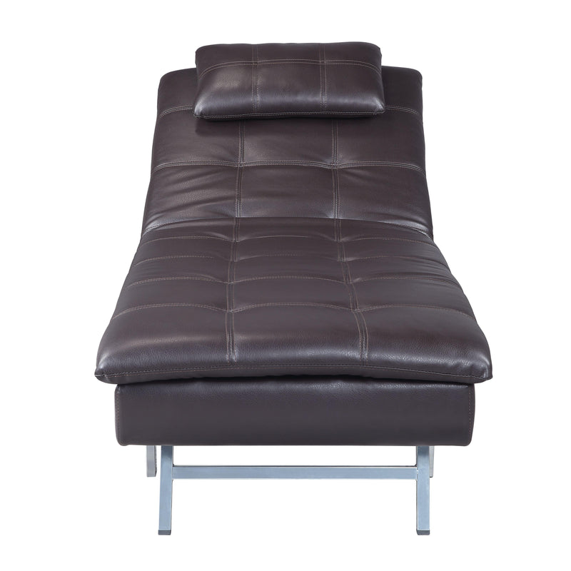 Acme Furniture Padilla Leather Look Chaise LV00825 IMAGE 3