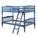 Acme Furniture Homestead BD00865 Twin/Twin Bunk Bed (Blue) IMAGE 2