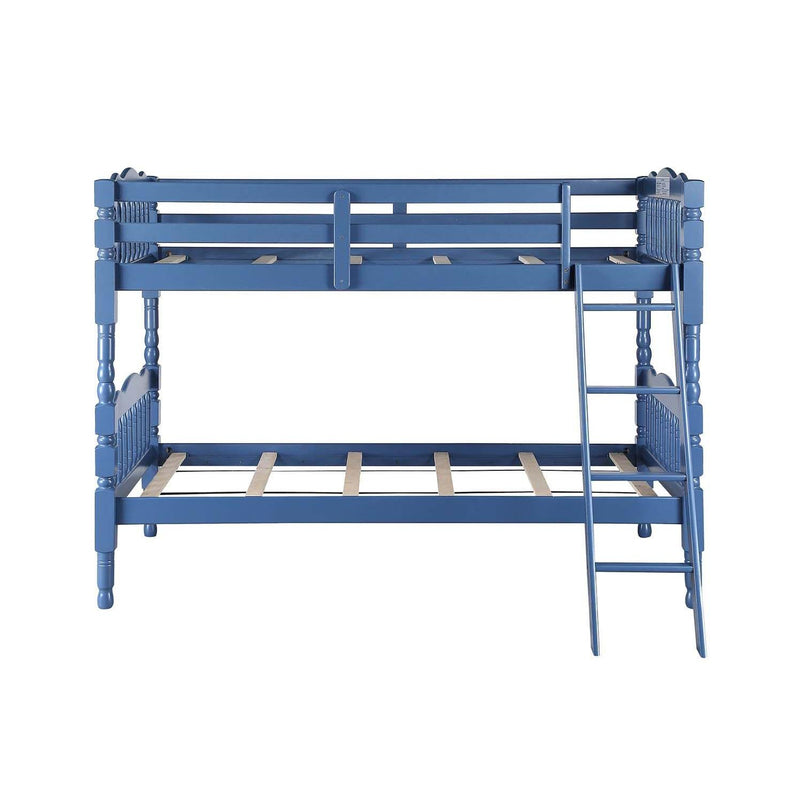 Acme Furniture Homestead BD00865 Twin/Twin Bunk Bed (Blue) IMAGE 2