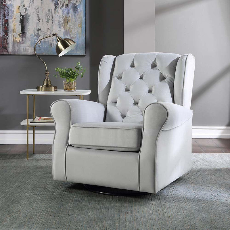 Acme Furniture Zeger Swivel Fabric Chair LV00924 IMAGE 6