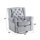 Acme Furniture Zeger LV00924 Swivel Chair with Glider IMAGE 7