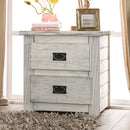  Furniture of America Rockwall 2-Drawer Kids Nightstand AM7000WH-N IMAGE 1