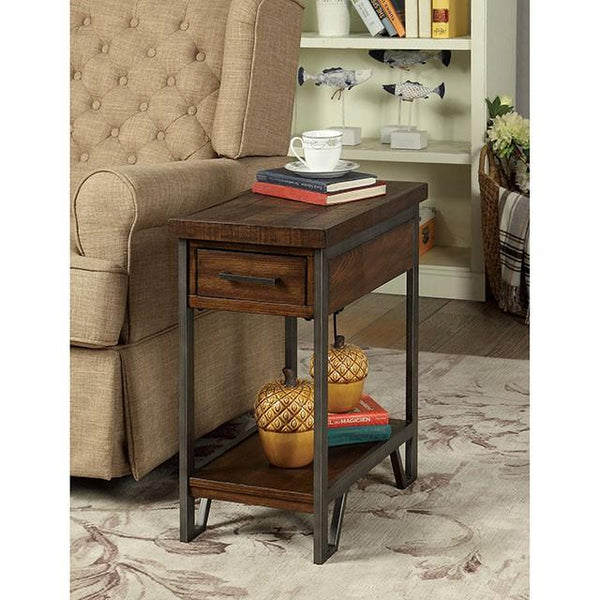 Furniture of America Brick Attic End Table CM-AC286 IMAGE 1