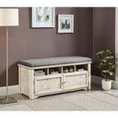  Furniture of America Gwebdolyn CM-AC308WH Shoe Bench IMAGE 2