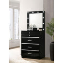  Furniture of America Destinee Vanity Table CM-AC405BK-PK IMAGE 2