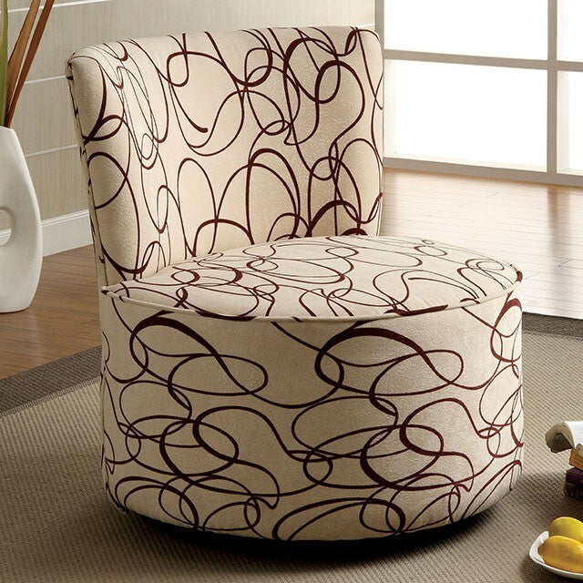 Furniture of America Bay Shore Stationary Fabric Accent Chair CM-AC6122R IMAGE 1