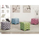  Furniture of America Zaira Fabric Ottoman CM-BN6023BL IMAGE 1