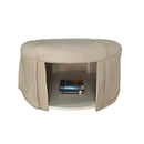  Furniture of America Claes Fabric Storage Ottoman CM-BN6175BG IMAGE 1